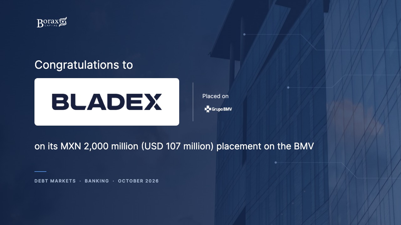 Congratulations to Bladex on its MXN 2,000 million (USD 107 million) placement on the BMV