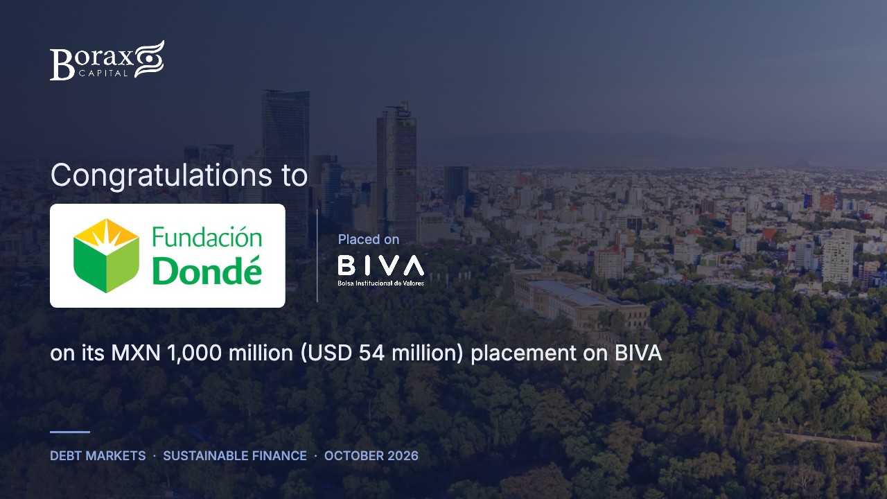 Congratulations to Fundación Dondé on its MXN 1,000 million (USD 54 million) placement on BIVA