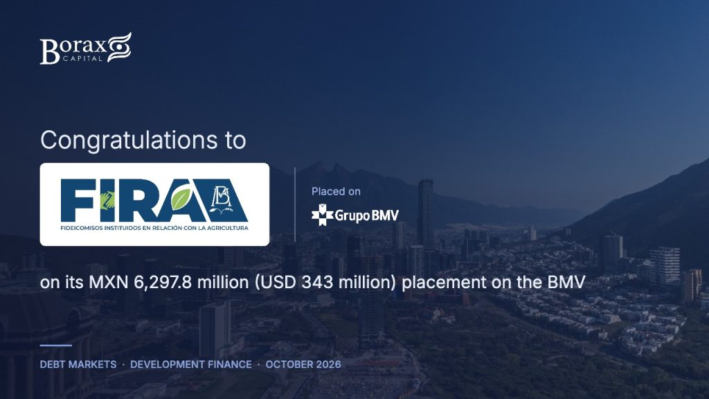 Congratulations to FEFA (FIRA) on its MXN 6,297.8 million (USD 343 million) placement on the BMV